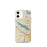 Custom Grapevine Lake Texas Map iPhone 12 mini Phone Case in Woodblock