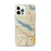 Custom Grapevine Lake Texas Map iPhone 12 Pro Max Phone Case in Woodblock