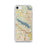 Custom Grapevine Lake Texas Map iPhone SE Phone Case in Woodblock