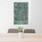 24x36 Great Barrington Massachusetts Map Print Portrait Orientation in Afternoon Style Behind 2 Chairs Table and Potted Plant
