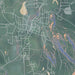 Great Barrington Massachusetts Map Print in Afternoon Style Zoomed In Close Up Showing Details