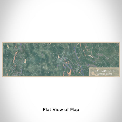 Flat View of Map Custom Great Barrington Massachusetts Map Enamel Mug in Afternoon