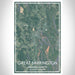Great Barrington Massachusetts Map Print Portrait Orientation in Afternoon Style With Shaded Background