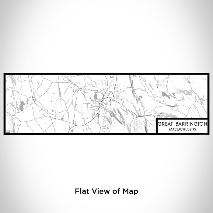 Flat View of Map Custom Great Barrington Massachusetts Map Enamel Mug in Classic