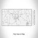 Rendered View of Great Barrington Massachusetts Map Engraving on 17oz Stainless Steel Insulated Cola Bottle in White