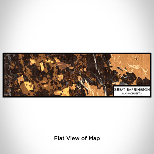 Flat View of Map Custom Great Barrington Massachusetts Map Enamel Mug in Ember