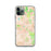 Custom iPhone 11 Pro Great Barrington Massachusetts Map Phone Case in Watercolor