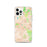 Custom iPhone 12 Pro Great Barrington Massachusetts Map Phone Case in Watercolor