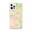 Custom iPhone 12 Pro Max Great Barrington Massachusetts Map Phone Case in Watercolor