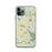 Custom iPhone 11 Pro Great Barrington Massachusetts Map Phone Case in Woodblock