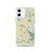 Custom iPhone 12 Great Barrington Massachusetts Map Phone Case in Woodblock