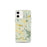 Custom iPhone 12 mini Great Barrington Massachusetts Map Phone Case in Woodblock