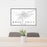 24x36 Great Falls Montana Map Print Lanscape Orientation in Classic Style Behind 2 Chairs Table and Potted Plant