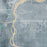 Great Falls Montana Map Print in Afternoon Style Zoomed In Close Up Showing Details