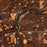 Great Falls Montana Map Print in Ember Style Zoomed In Close Up Showing Details