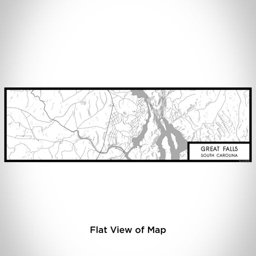 Flat View of Map Custom Great Falls South Carolina Map Enamel Mug in Classic