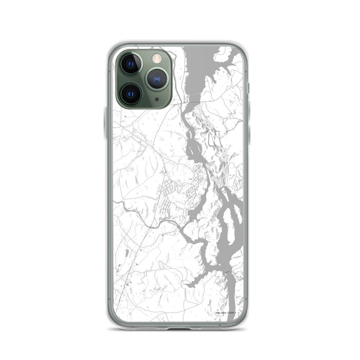 Custom iPhone 11 Pro Great Falls South Carolina Map Phone Case in Classic