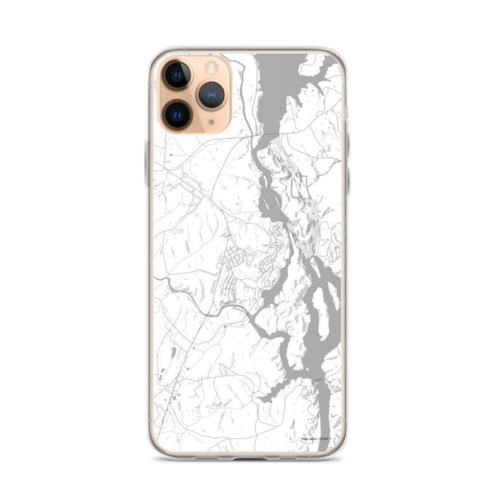 Custom iPhone 11 Pro Max Great Falls South Carolina Map Phone Case in Classic