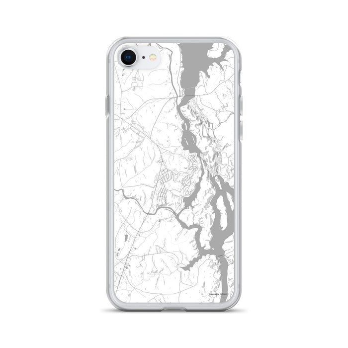 Custom iPhone SE Great Falls South Carolina Map Phone Case in Classic