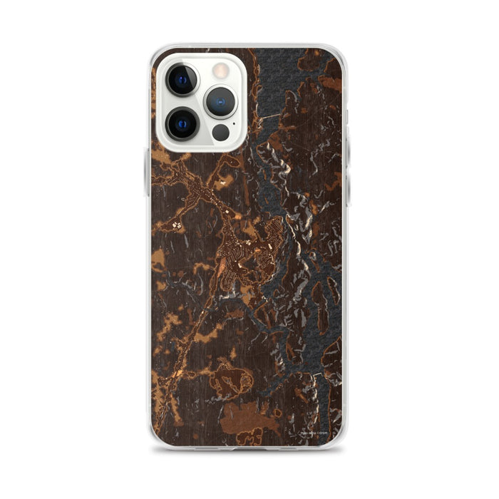 Custom iPhone 12 Pro Max Great Falls South Carolina Map Phone Case in Ember