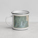 Left View Custom Great Salt Lake Utah Map Enamel Mug in Afternoon