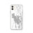 Custom iPhone 11 Great Salt Lake Utah Map Phone Case in Classic