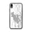 Custom iPhone XR Great Salt Lake Utah Map Phone Case in Classic