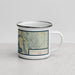 Right View Custom Great Salt Lake Utah Map Enamel Mug in Woodblock