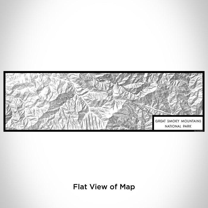 Flat View of Map Custom Great Smoky Mountains National Park Map Enamel Mug in Classic