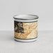 Front View Custom Great Smoky Mountains National Park Map Enamel Mug in Ember