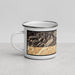 Left View Custom Great Smoky Mountains National Park Map Enamel Mug in Ember