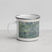 Left View Custom Greeley Colorado Map Enamel Mug in Afternoon