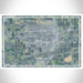 Greeley Colorado Map Print Landscape Orientation in Afternoon Style With Shaded Background