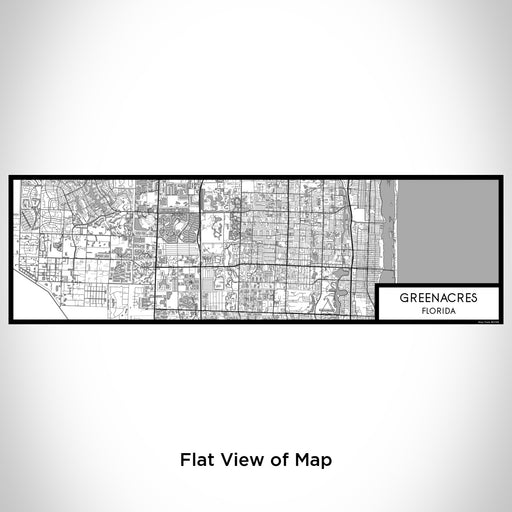 Flat View of Map Custom Greenacres Florida Map Enamel Mug in Classic
