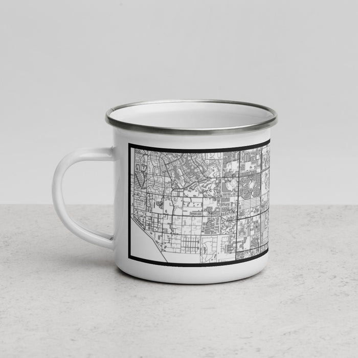 Left View Custom Greenacres Florida Map Enamel Mug in Classic