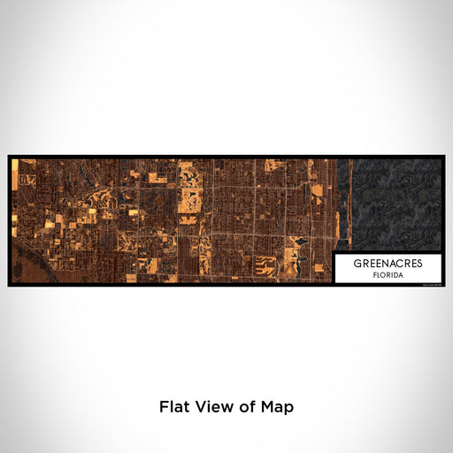 Flat View of Map Custom Greenacres Florida Map Enamel Mug in Ember