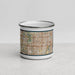Front View Custom Greenacres Florida Map Enamel Mug in Woodblock