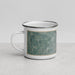 Left View Custom Green Bay Wisconsin Map Enamel Mug in Afternoon