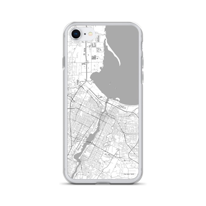 Custom Green Bay Wisconsin Map iPhone SE Phone Case in Classic