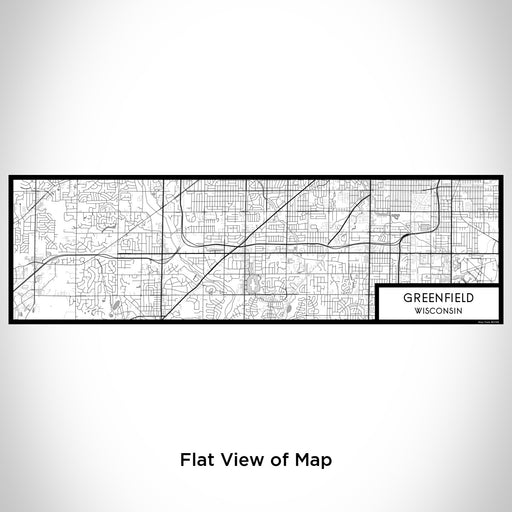 Flat View of Map Custom Greenfield Wisconsin Map Enamel Mug in Classic