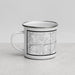 Left View Custom Greenfield Wisconsin Map Enamel Mug in Classic