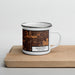 Right View Custom Greenfield Wisconsin Map Enamel Mug in Ember