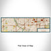 Flat View of Map Custom Greenfield Wisconsin Map Enamel Mug in Woodblock