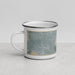 Left View Custom Green Lake Seattle Map Enamel Mug in Afternoon