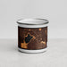 Front View Custom Green Lake Seattle Map Enamel Mug in Ember
