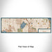 Flat View of Map Custom Green Lake Seattle Map Enamel Mug in Woodblock