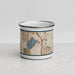 Front View Custom Green Lake Seattle Map Enamel Mug in Woodblock