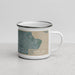 Right View Custom Green Lake Washington Map Enamel Mug in Afternoon