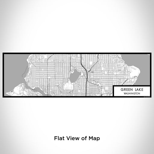 Flat View of Map Custom Green Lake Washington Map Enamel Mug in Classic