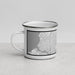 Left View Custom Green Lake Washington Map Enamel Mug in Classic